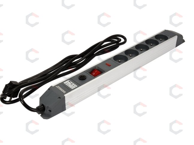 Elektrinis ilgintuvas | aliuminis | 5 lizdai | 1.5 mm² | 3 m (72372) Elektrinis ilgintuvas | aliuminis | 5 lizdai | 1.5 mm² | 3 m (72372)