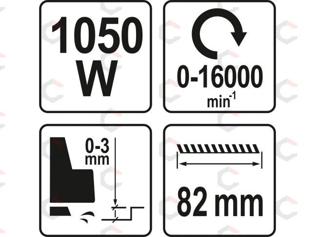 Elektrinis oblius | 1050 W | 0-3 mm (YT-82140) 5 Elektrinis oblius | 1050 W | 0-3 mm (YT-82140) 5