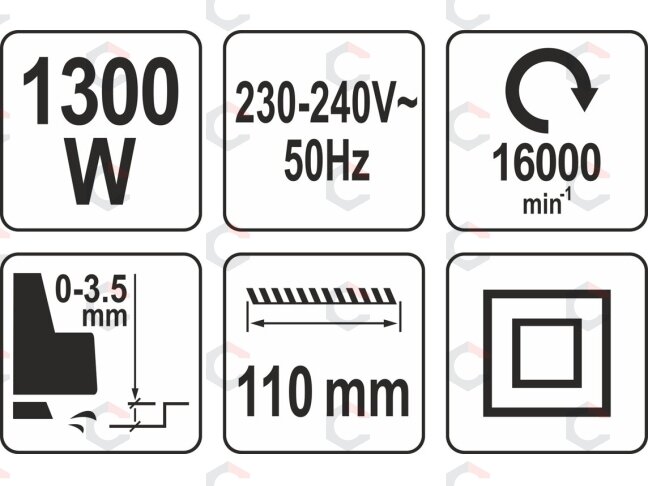 Elektrinis oblius | 110 mm / 1300W (YT-82144) 4 Elektrinis oblius | 110 mm / 1300W (YT-82144) 4