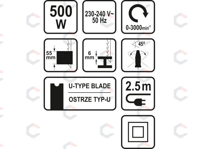 Elektrinis siaurapjūklis | 500W (79473) 3 Elektrinis siaurapjūklis | 500W (79473) 3