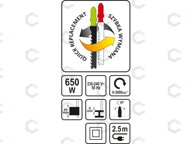 Elektrinis siaurapjūklis | 650W (79474) 3 Elektrinis siaurapjūklis | 650W (79474) 3