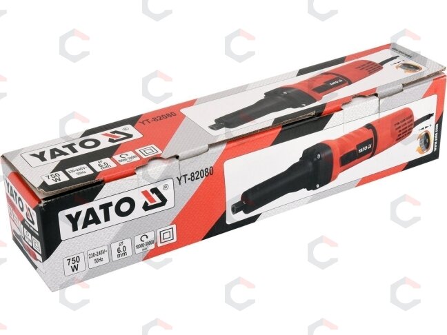 Elektrinis tiesinis šlifuoklis | 750 W | 10 000–30 000 aps./min | 6 mm griebtuvui (YT-82080) 3 Elektrinis tiesinis šlifuoklis | 750 W | 10 000–30 000 aps./min | 6 mm griebtuvui (YT-82080) 3