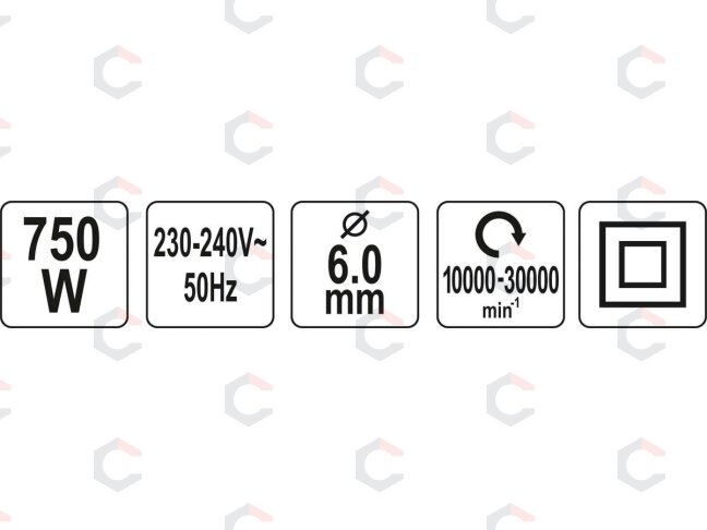 Elektrinis tiesinis šlifuoklis | 750 W | 10 000–30 000 aps./min | 6 mm griebtuvui (YT-82080) 4 Elektrinis tiesinis šlifuoklis | 750 W | 10 000–30 000 aps./min | 6 mm griebtuvui (YT-82080) 4