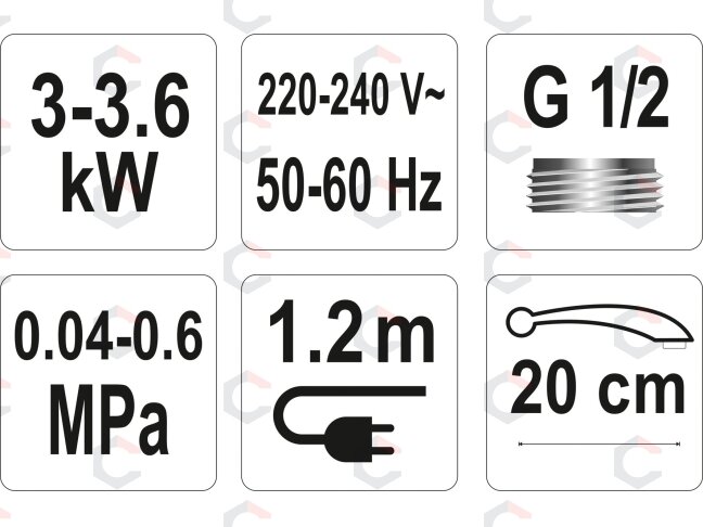 Elektrinis vandens šildytuvas / maišytuvas | 3000W | STROKKUR-3 (75932) 2 Elektrinis vandens šildytuvas / maišytuvas | 3000W | STROKKUR-3 (75932) 2