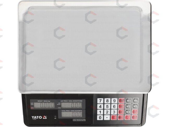 Elektroninės prekybinės svarstyklės | dvipusis ekranas | 40 kg | 5 g (YT-73270) 5 Elektroninės prekybinės svarstyklės | dvipusis ekranas | 40 kg | 5 g (YT-73270) 5