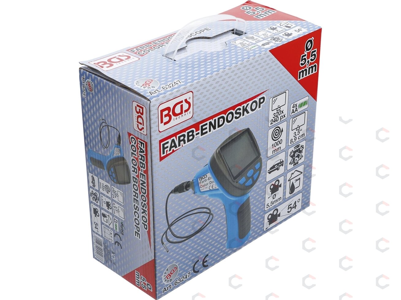 Endoskopas spalvotas su kamera ir fotoaparatu LCD ekranas (63247) 4