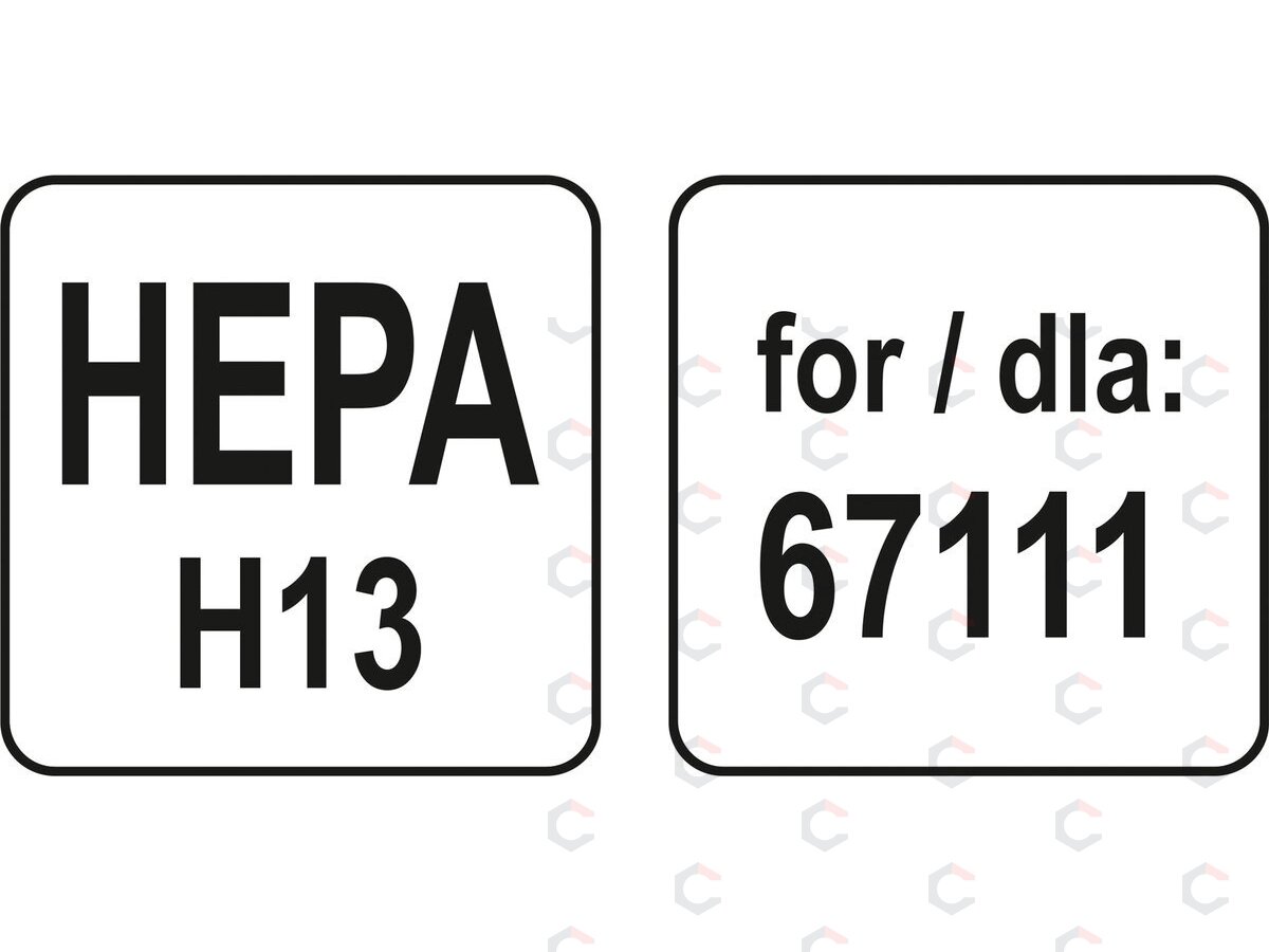 Filtras HEPA dulkių siurbliui 67111 (67116) 3 Filtras HEPA dulkių siurbliui 67111 (67116) 3