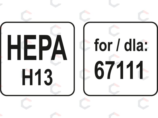 Filtras HEPA dulkių siurbliui 67111 (67116) 3 Filtras HEPA dulkių siurbliui 67111 (67116) 3