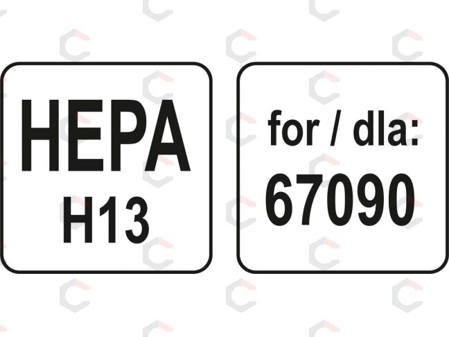 Filtras HEPA H13 dulkių siurbliui 67090 (67093) 3 Filtras HEPA H13 dulkių siurbliui 67090 (67093) 3