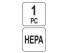 HEPA filtras dulkių siurbliams YT-85717 ir YT-85718 YATO (YT-857372) 4 HEPA filtras dulkių siurbliams YT-85717 ir YT-85718 YATO (YT-857372) 4