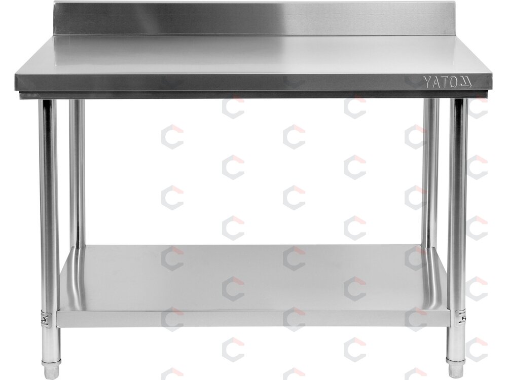 Sulankstomas prie sienos montuojamas stalas YATO | su lentyna | 120 × 70 × 95 cm (YG-09032) 1
