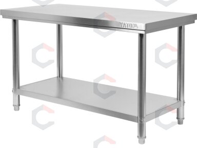Sulankstomas centrinis stalas YATO | su lentyna | 160 × 70 × 85 cm (YG-09014) Sulankstomas centrinis stalas YATO | su lentyna | 160 × 70 × 85 cm (YG-09014)