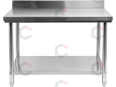 Sulankstomas prie sienos montuojamas stalas YATO | su lentyna | 120 × 70 × 95 cm (YG-09032) Sulankstomas prie sienos montuojamas stalas YATO | su lentyna | 120 × 70 × 95 cm (YG-09032)