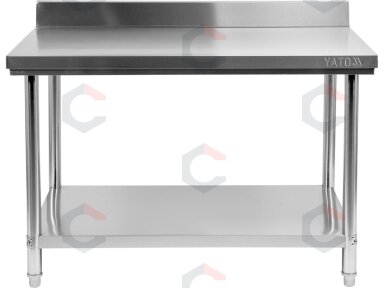 Sulankstomas prie sienos montuojamas stalas YATO | su lentyna | 140 × 70 × 95 cm (YG-09033) Sulankstomas prie sienos montuojamas stalas YATO | su lentyna | 140 × 70 × 95 cm (YG-09033)
