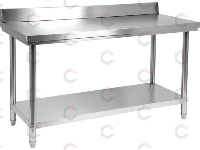 Sulankstomas prie sienos montuojamas stalas YATO | su lentyna | 140 × 60 × 95 cm (YG-09023) 2