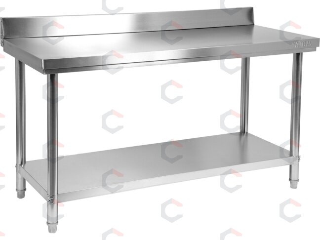 Sulankstomas prie sienos montuojamas stalas YATO | su lentyna | 160 × 60 × 95 cm (YG-09025) 2