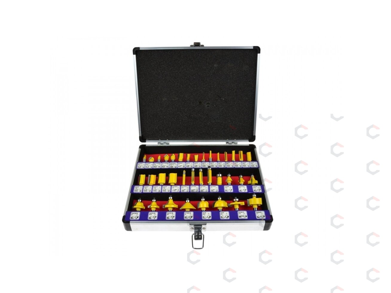 Frezų medžiui rinkinys | 35 vnt. (SK1635) 4 Frezų medžiui rinkinys | 35 vnt. (SK1635) 4
