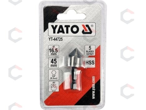 Freza/grąžtas metalui | HSS | Hex 6,3 mm (1/4") | Ø 16.5 mm (YT-44725) 2 Freza/grąžtas metalui | HSS | Hex 6,3 mm (1/4") | Ø 16.5 mm (YT-44725) 2