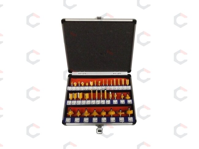 Frezų medžiui rinkinys | 35 vnt. (SK1635) 3 Frezų medžiui rinkinys | 35 vnt. (SK1635) 3
