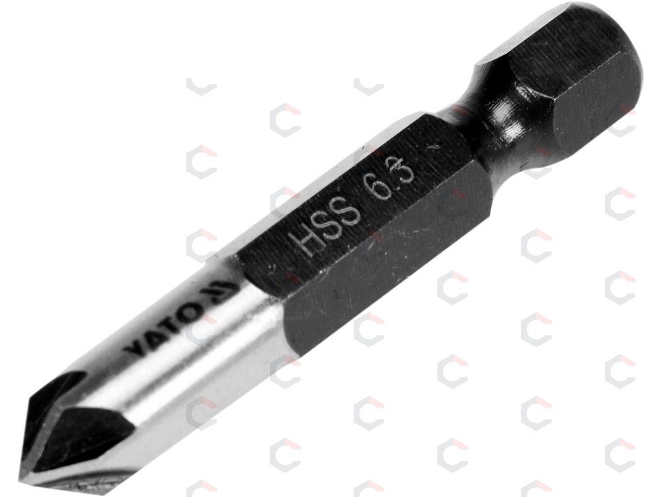 Freza/grąžtas metalui | HSS | Hex 6,3 mm (1/4") | Ø 6.3 mm (YT-44721) 1 Freza/grąžtas metalui | HSS | Hex 6,3 mm (1/4") | Ø 6.3 mm (YT-44721) 1