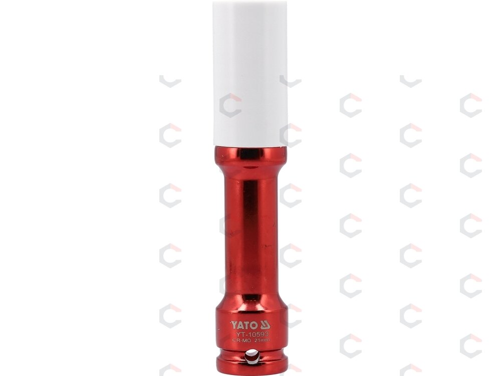 Galvutė smūginė ilga plonasienė prailginta | 150 mm | su plastikine apsauga | 12,7 mm (1/2") | 21 mm (YT-10593) 2 Galvutė smūginė ilga plonasienė prailginta | 150 mm | su plastikine apsauga | 12,7 mm (1/2") | 21 mm (YT-10593) 2