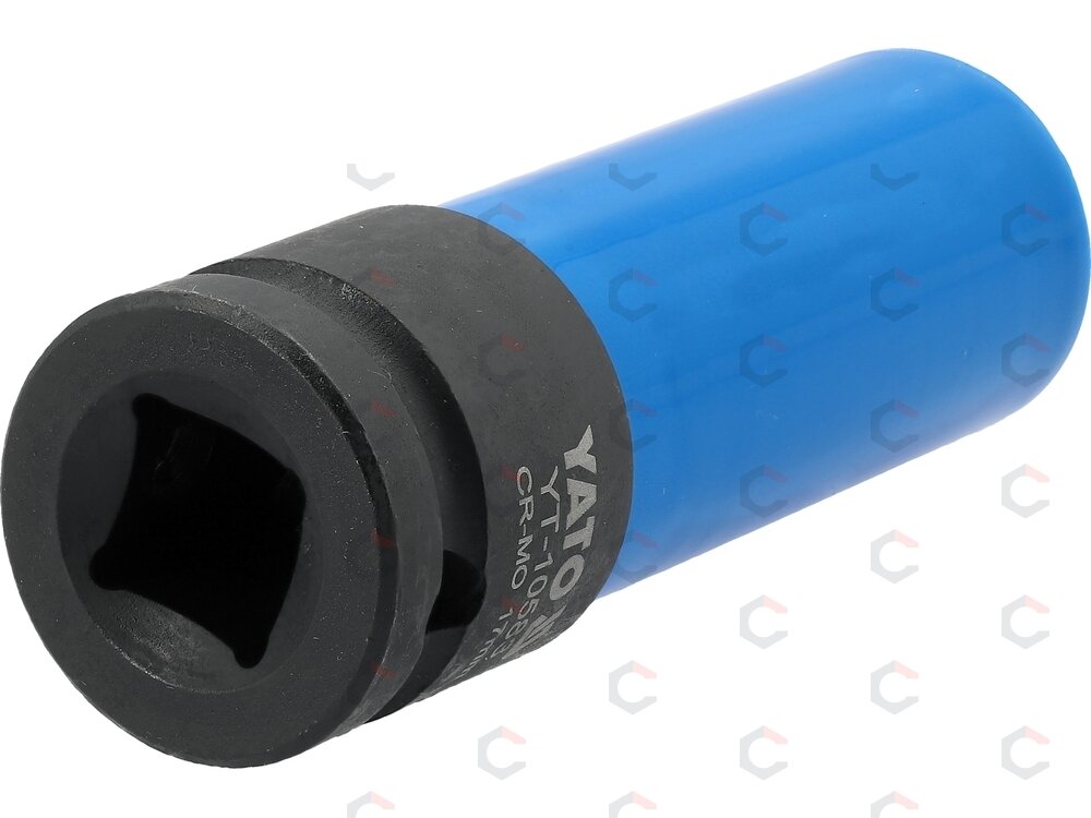 Galvutė smūginė ilga plonasienė | su plastikine apsauga | 12,7 mm (1/2") | 17 mm (YT-10583) 1 Galvutė smūginė ilga plonasienė | su plastikine apsauga | 12,7 mm (1/2") | 17 mm (YT-10583) 1