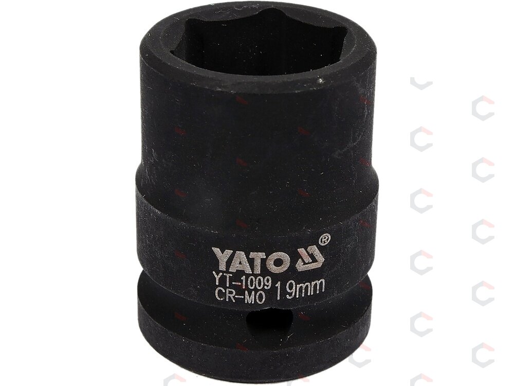 Smūginė galvutė 1/2, 19 mm (YT-1009) Smūginė galvutė 1/2, 19 mm (YT-1009)