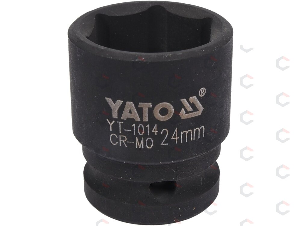 Galvutė smūginė šešiakampė | 12,5 mm (1/2") | 24 mm (YT-1014) Galvutė smūginė šešiakampė | 12,5 mm (1/2") | 24 mm (YT-1014)