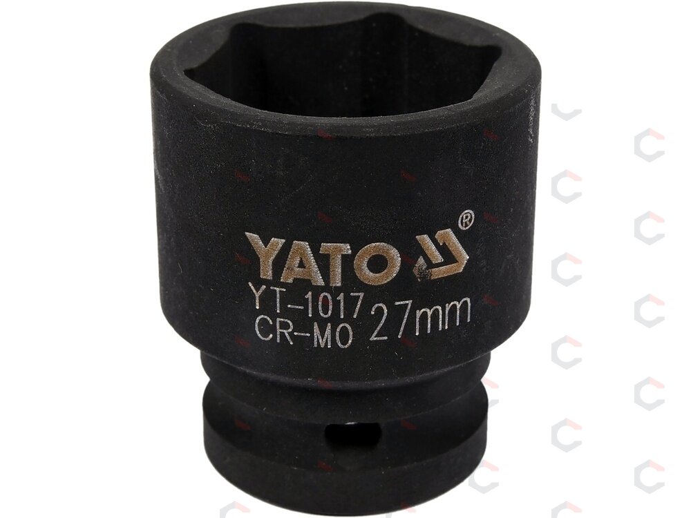 Galvutė smūginė šešiakampė | 12,5 mm (1/2") | 27 mm (YT-1017) Galvutė smūginė šešiakampė | 12,5 mm (1/2") | 27 mm (YT-1017)