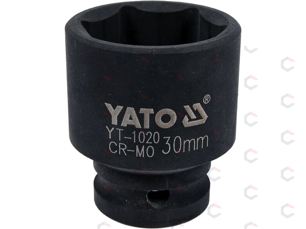 Galvutė smūginė šešiakampė | 12,5 mm (1/2") | 30 mm (YT-1020) Galvutė smūginė šešiakampė | 12,5 mm (1/2") | 30 mm (YT-1020)