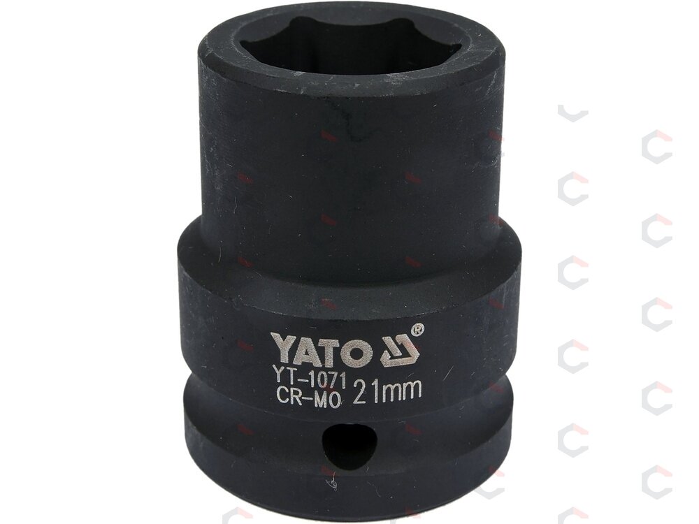Galvutė smūginė šešiakampė | 20 mm (3/4") | 21 mm (YT-1071) Galvutė smūginė šešiakampė | 20 mm (3/4") | 21 mm (YT-1071)