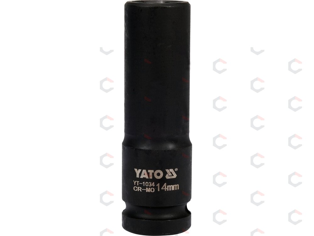 Galvutė smūginė šešiakampė ilga | 12,5 mm (1/2") | 14 mm (YT-1034) 1 Galvutė smūginė šešiakampė ilga | 12,5 mm (1/2") | 14 mm (YT-1034) 1