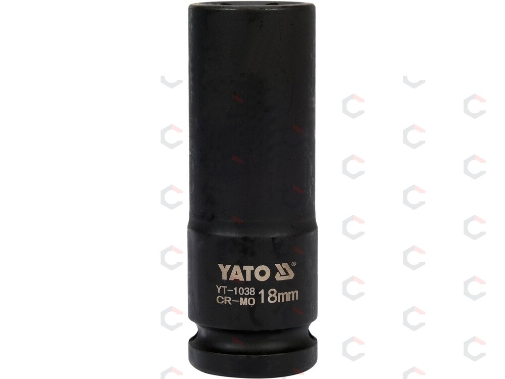 Smūginė galvutė 1/2, 18 mm pailginta (YT-1038) 1 Smūginė galvutė 1/2, 18 mm pailginta (YT-1038) 1
