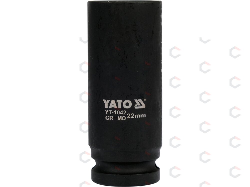 Ilga smūginė šešiakampė galvutė 1/2", 22 mm (YT-1042) 1 Ilga smūginė šešiakampė galvutė 1/2", 22 mm (YT-1042) 1
