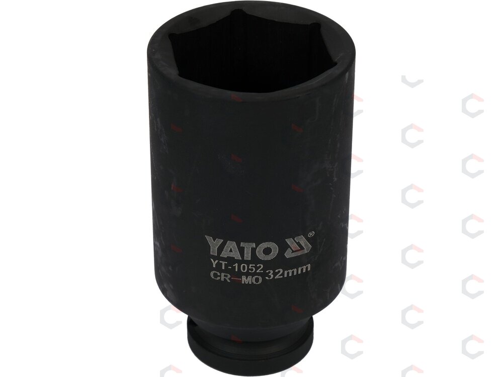 Galvutė smūginė šešiakampė ilga | 12,5 mm (1/2") | 32 mm (YT-1052) Galvutė smūginė šešiakampė ilga | 12,5 mm (1/2") | 32 mm (YT-1052)