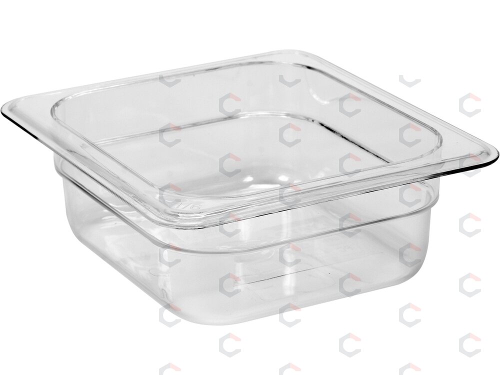 Gastronominis indas GN 1/6 | 176 × 162 × 65 mm | PC polikarbonatas | 1,0 l (YG-00425) Gastronominis indas GN 1/6 | 176 × 162 × 65 mm | PC polikarbonatas | 1,0 l (YG-00425)