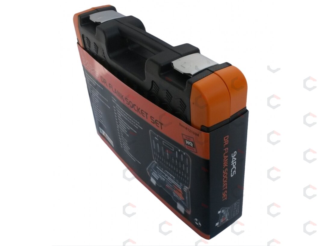 Galvučių ir raktų komplektas 94 dalių, 1/4" + 1/2" (KR121094C) 4 Galvučių ir raktų komplektas 94 dalių, 1/4" + 1/2" (KR121094C) 4