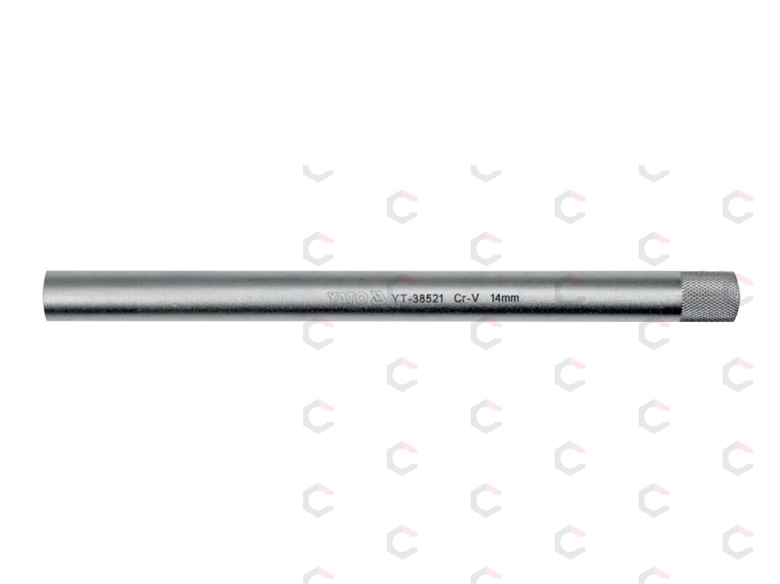 Galvutė žvakėms 12 kampų | ypač ilga | magnetinė | 10 mm (3/8") | 14 mm (YT-38521) 3