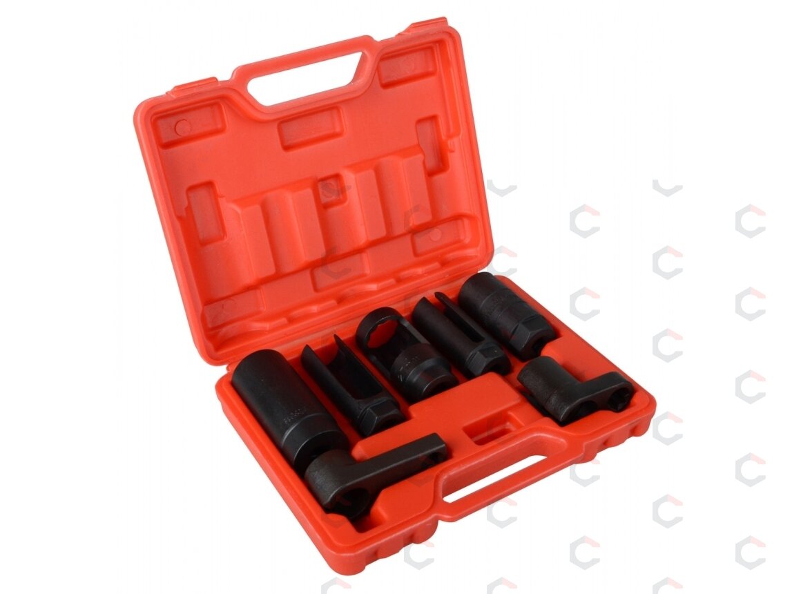 Galvučių rinkinys lambda zondams | 1/2" ir 3/8" | 7 vnt. (1140V) 4 Galvučių rinkinys lambda zondams | 1/2" ir 3/8" | 7 vnt. (1140V) 4