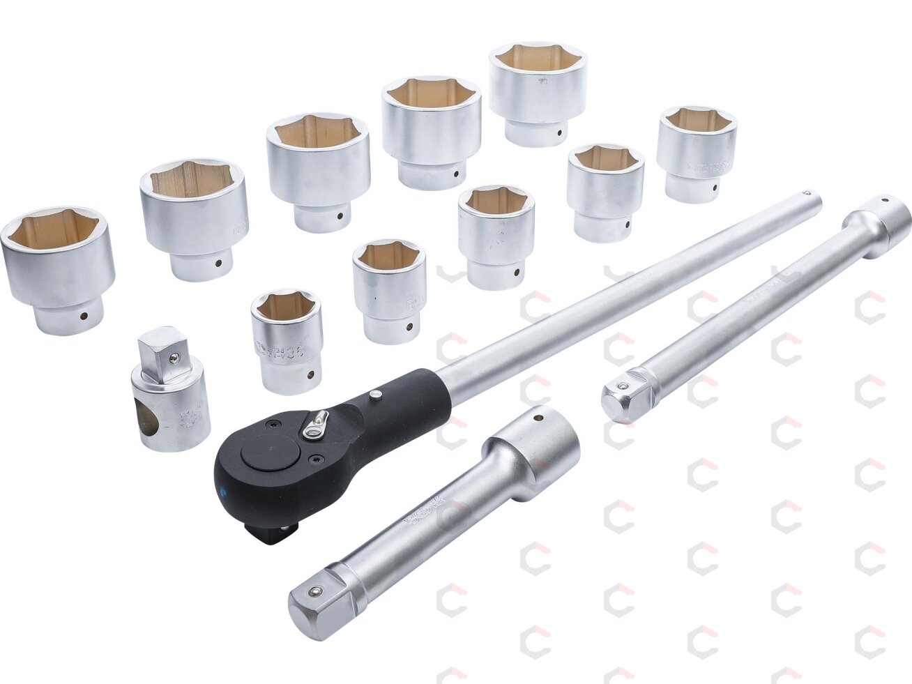 Galvučių ir rakto komplektas | 25 mm (1") | 15 vnt. (1210) 2 Galvučių ir rakto komplektas | 25 mm (1") | 15 vnt. (1210) 2