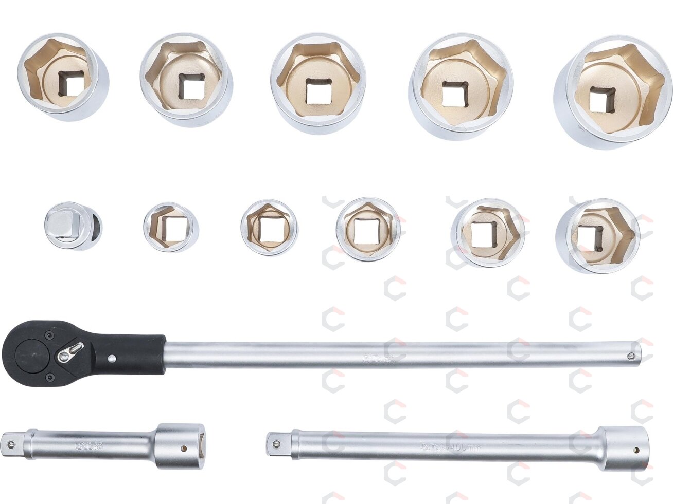 Galvučių ir rakto komplektas | 25 mm (1") | 15 vnt. (1210) 5 Galvučių ir rakto komplektas | 25 mm (1") | 15 vnt. (1210) 5