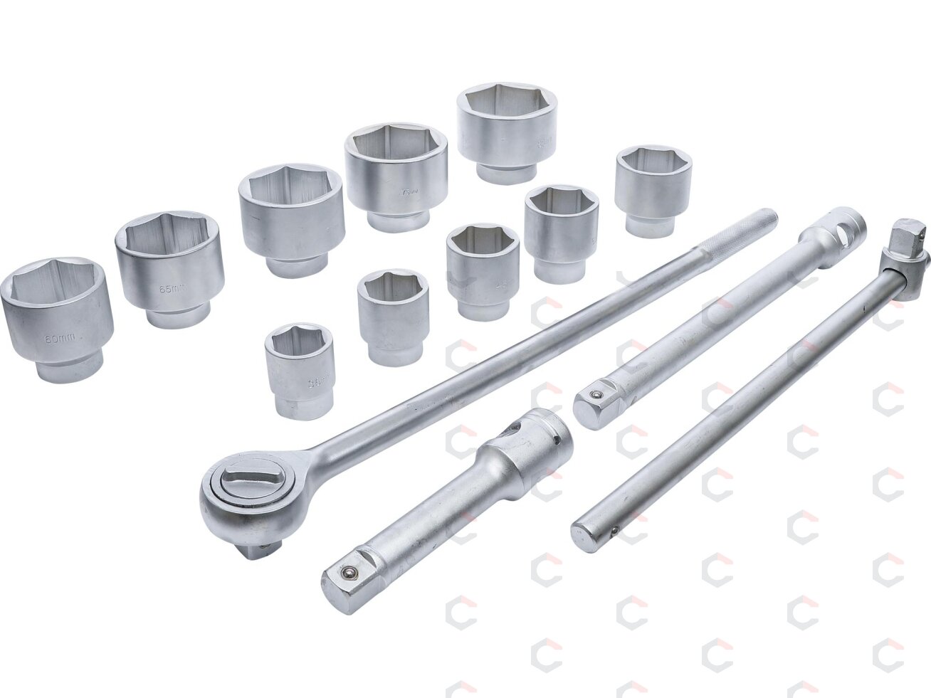 Galvučių ir rakto rinkinys | 25 mm (1") | 36-80 mm | 15 vnt. (15111) 1 Galvučių ir rakto rinkinys | 25 mm (1") | 36-80 mm | 15 vnt. (15111) 1