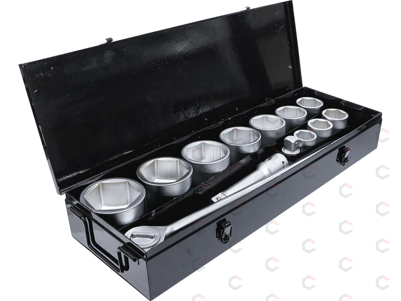 Galvučių ir rakto rinkinys | 25 mm (1") | 36-80 mm | 15 vnt. (15111) 2
