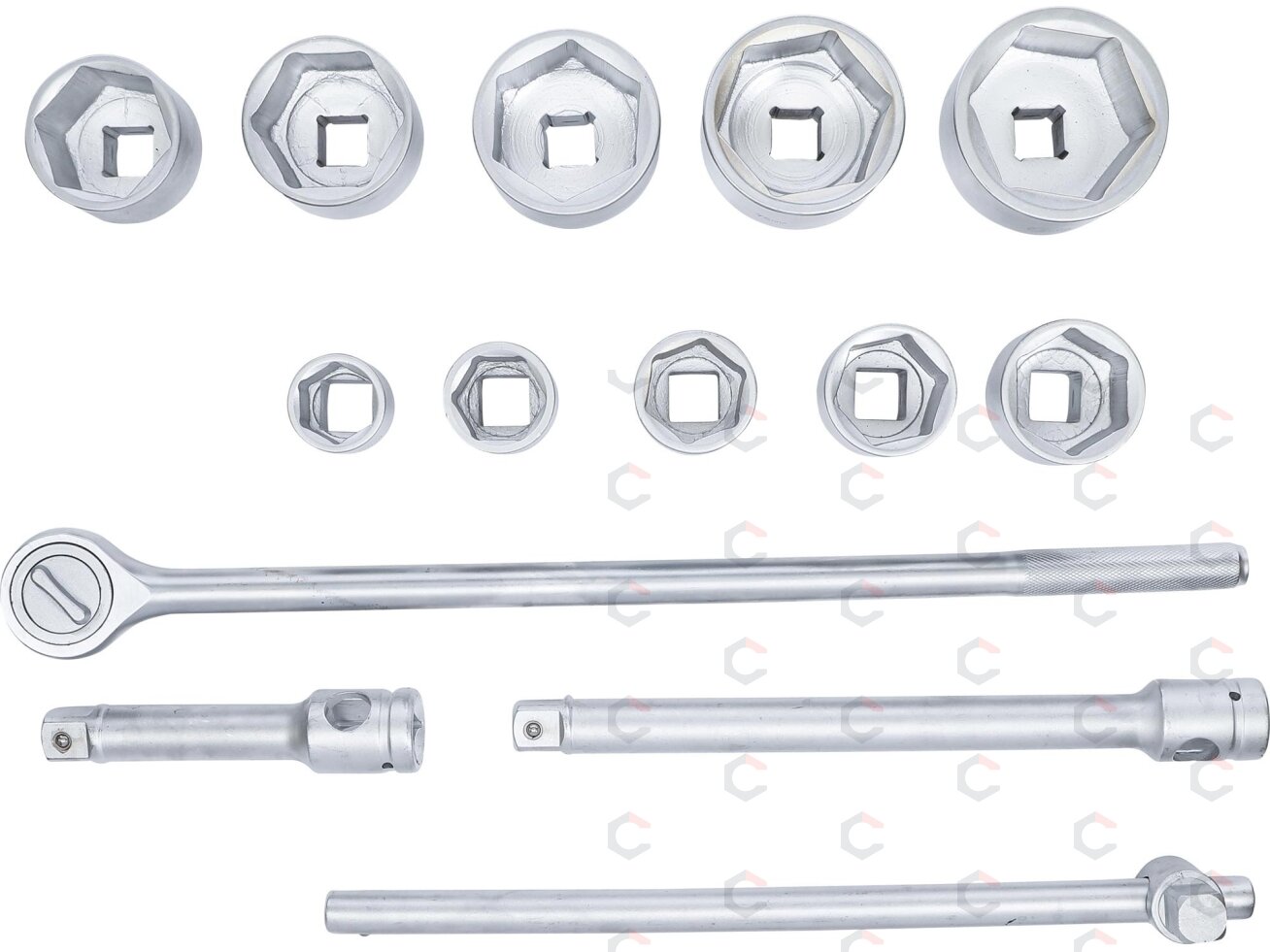 Galvučių ir rakto rinkinys | 25 mm (1") | 36-80 mm | 15 vnt. (15111) 6 Galvučių ir rakto rinkinys | 25 mm (1") | 36-80 mm | 15 vnt. (15111) 6