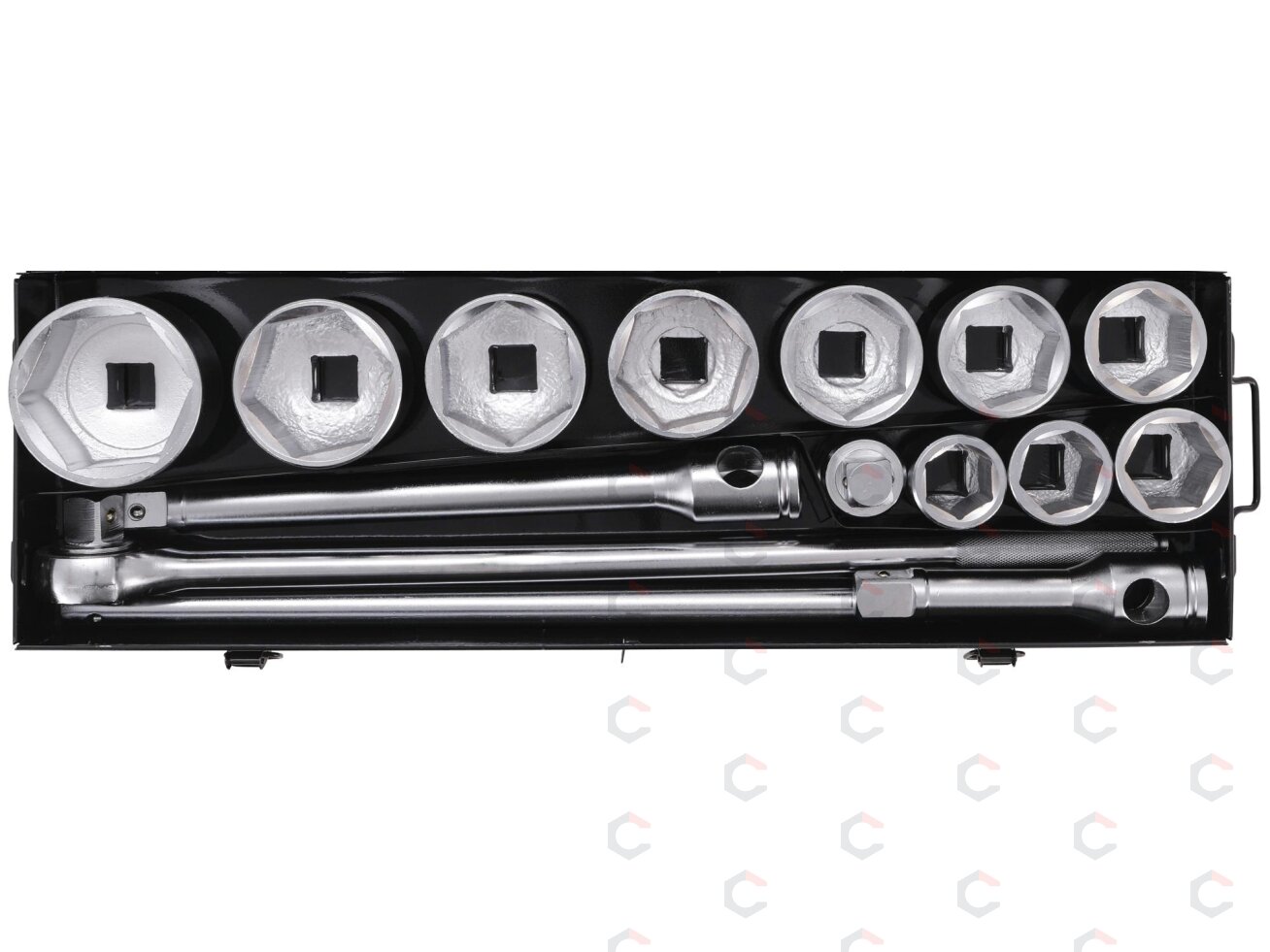 Galvučių ir rakto rinkinys | 25 mm (1") | 36-80 mm | 15 vnt. (15111) 8 Galvučių ir rakto rinkinys | 25 mm (1") | 36-80 mm | 15 vnt. (15111) 8