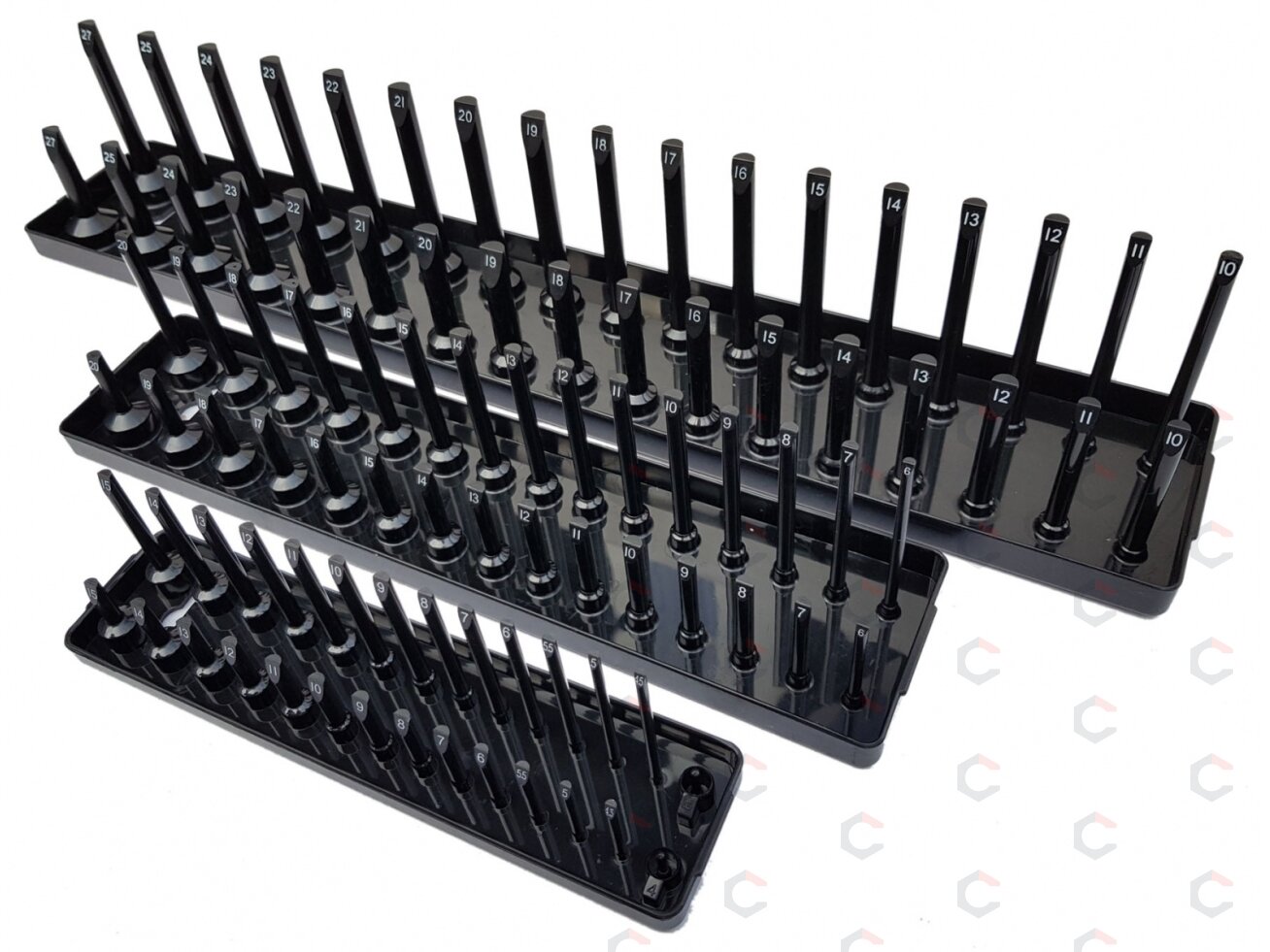 Galvučių laikiklių rinkinys 1/4" / 3/8" / 1/2" | 3 vnt. (SK22211) Galvučių laikiklių rinkinys 1/4" / 3/8" / 1/2" | 3 vnt. (SK22211)