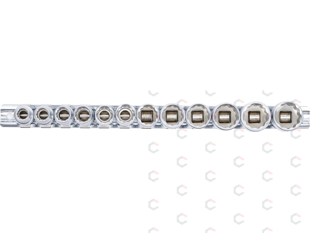 Galvučių rinkinys 12 kampų | 10 mm (3/8") | 8 - 19 mm | 12 vnt. (9105) 2 Galvučių rinkinys 12 kampų | 10 mm (3/8") | 8 - 19 mm | 12 vnt. (9105) 2