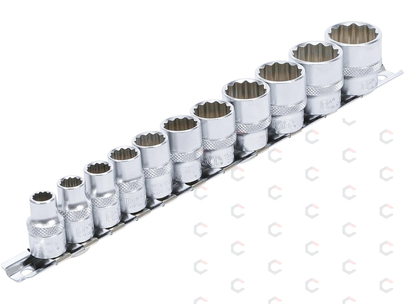 Galvučių rinkinys, 12 kampų | 10 mm (3/8") | Coliniai dydžiai | 11 vnt. (9112) Galvučių rinkinys, 12 kampų | 10 mm (3/8") | Coliniai dydžiai | 11 vnt. (9112)