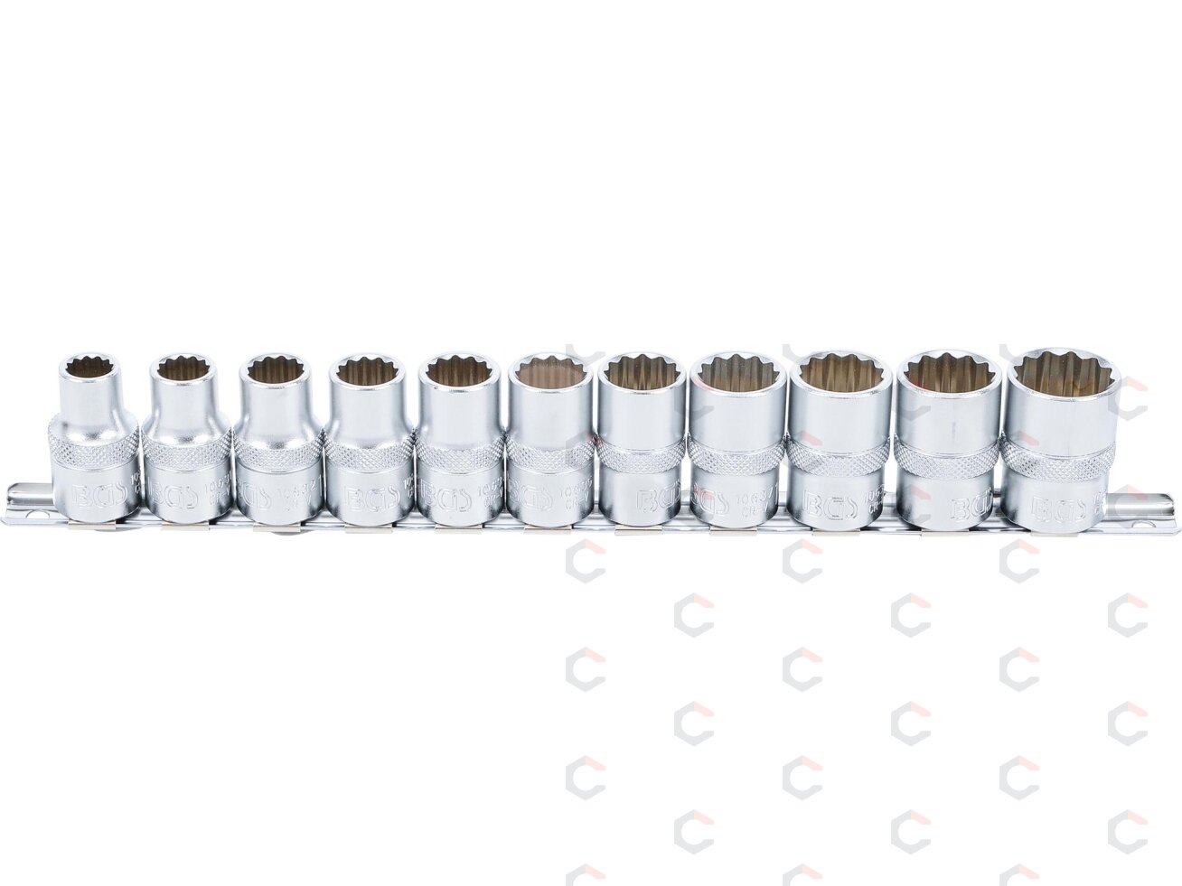 Galvučių rinkinys 12 kampų | 12,5 mm (1/2") | 10 - 21 mm | 11 vnt. (9107) 1 Galvučių rinkinys 12 kampų | 12,5 mm (1/2") | 10 - 21 mm | 11 vnt. (9107) 1