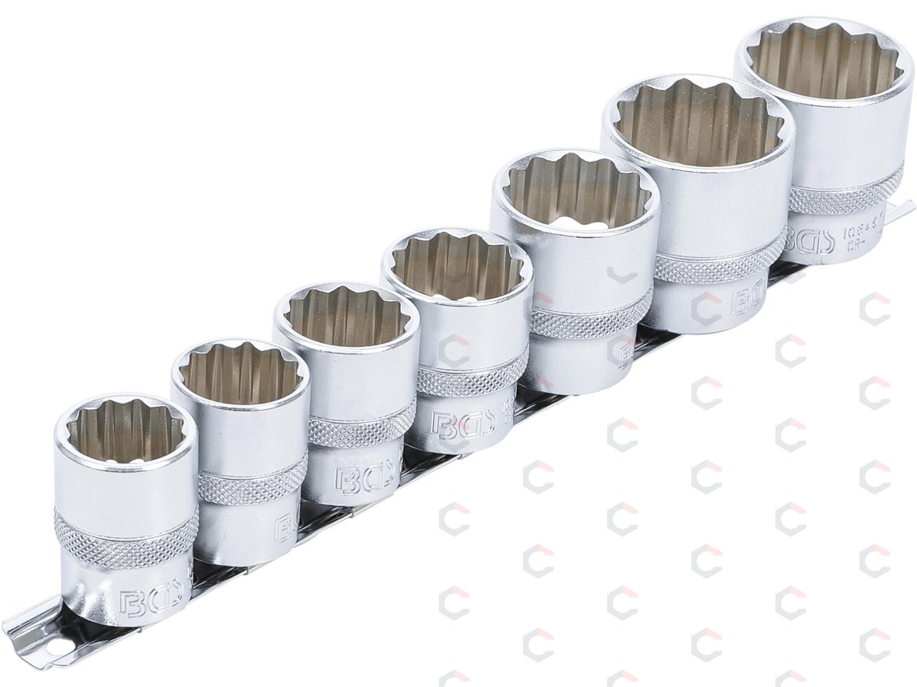 Galvučių rinkinys | 12-kampės | 12,5 mm (1/2") | 20–32 mm | 7 vnt. (9109) Galvučių rinkinys | 12-kampės | 12,5 mm (1/2") | 20–32 mm | 7 vnt. (9109)